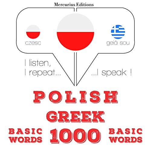 Polish - Greek. 1000 basic words by J. M. Gardner