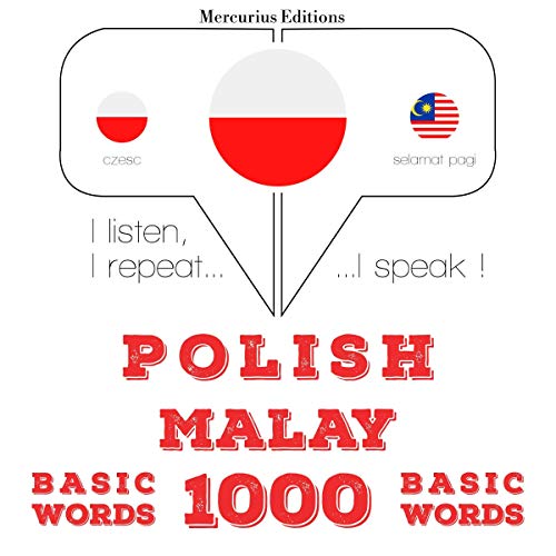 Polish - Malay. 1000 basic words by J. M. Gardner