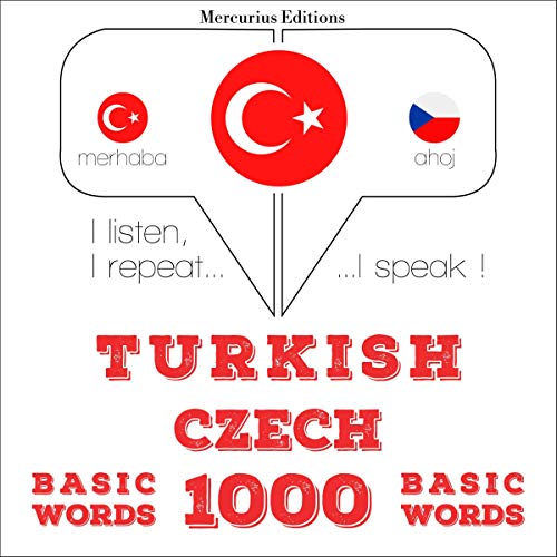 Turkish - Czech. 1000 basic words by J. M. Gardner