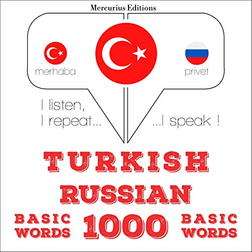 Turkish - Russian. 1000 basic words by J. M. Gardner