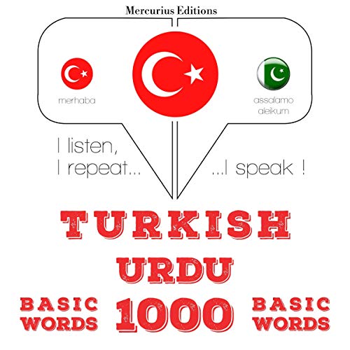 Turkish - Urdu. 1000 basic words
