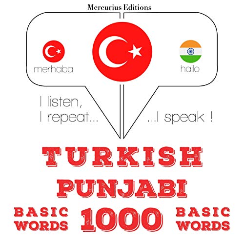 Turkish - Punjabi. 1000 basic words