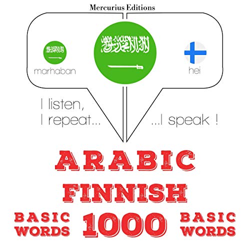 Arabic - Finnish. 1000 basic words by J. M. Gardner