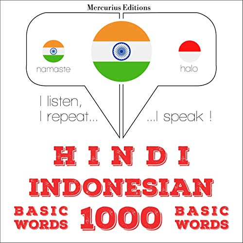 Hindi - Indonesian. 1000 basic words by J. M. Gardner