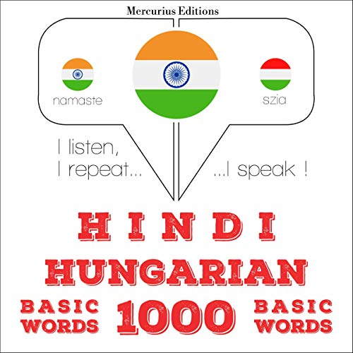 Hindi - Hungarian. 1000 basic words by J. M. Gardner