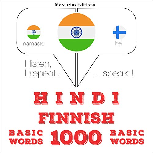 Hindi - Finnish. 1000 basic words by J. M. Gardner