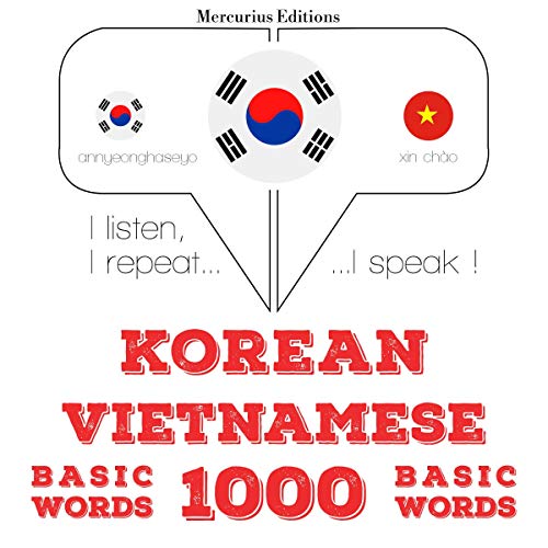 Korean – Vietnamese. 1000 basic words by J. M. Gardner