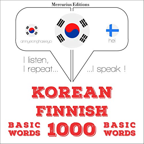 Korean – Finnish. 1000 basic words by J. M. Gardner