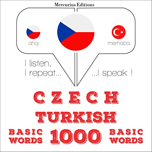 Czech - Turkish. 1000 basic words by J. M. Gardner