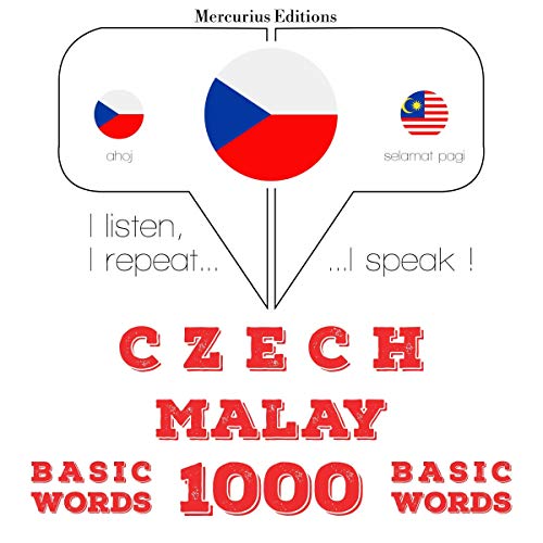 Czech - Malay. 1000 basic words by J. M. Gardner