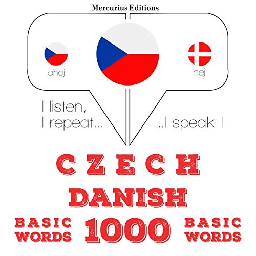 Czech - Danish. 1000 basic words by J. M. Gardner