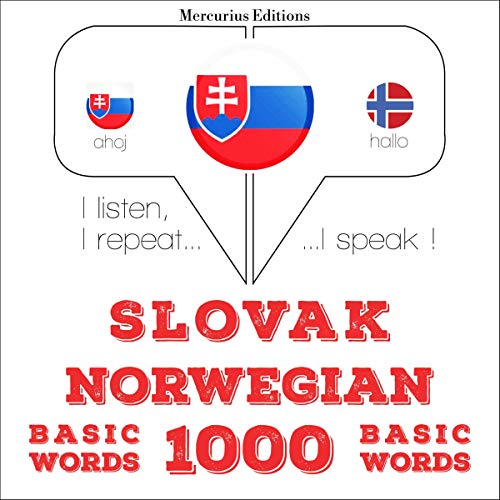 Slovak - Norwegian. 1000 basic words by J. M. Gardner