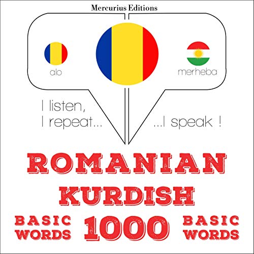 Romanian - Kurdish. 1000 basic words by J. M. Gardner