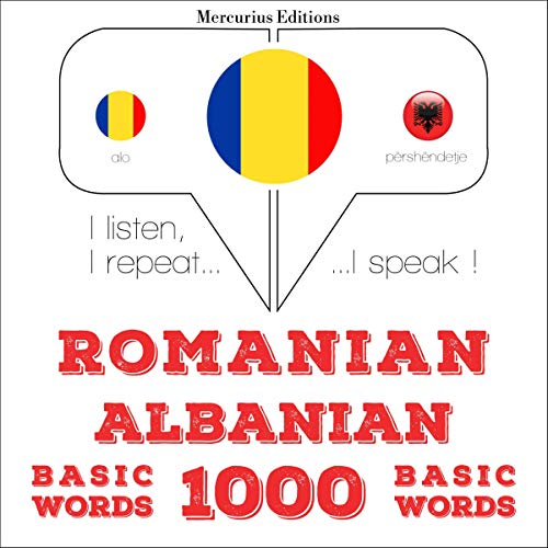 Romanian - Albanian. 1000 basic words by J. M. Gardner