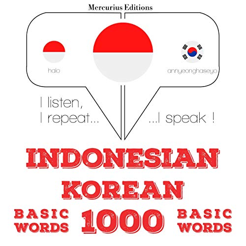 Indonesian – Korean. 1000 basic words by J. M. Gardner