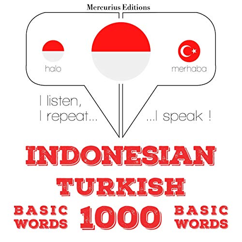 Indonesian – Turkish. 1000 basic words by J. M. Gardner