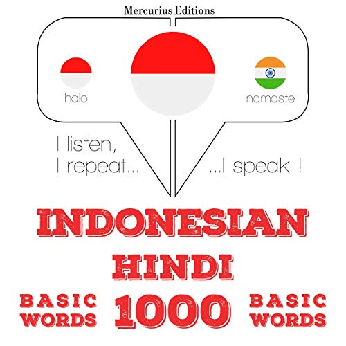 Indonesian – Hindi. 1000 basic words by J. M. Gardner