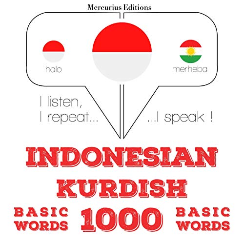 Indonesian – Kurdish. 1000 basic words by J. M. Gardner
