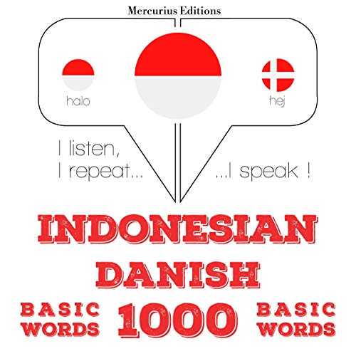 Indonesian – Danish. 1000 basic words by J. M. Gardner