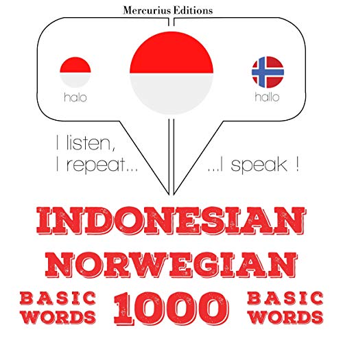 Indonesian – Norwegian. 1000 basic words by J. M. Gardner