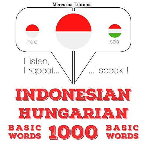 Indonesian – Hungarian. 1000 basic words by J. M. Gardner