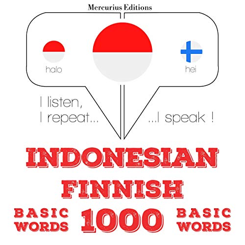 Indonesian – Finnish. 1000 basic words by J. M. Gardner