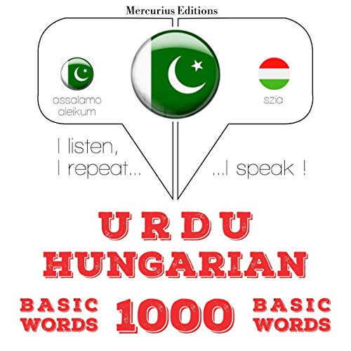 Urdu – Hungarian. 1000 basic words by J. M. Gardner