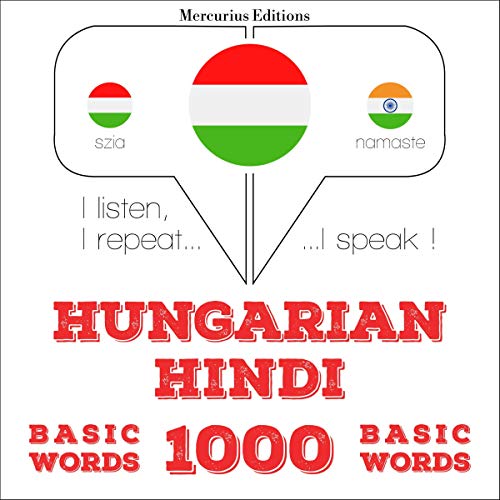Hungarian – Hindi. 1000 basic words by J. M. Gardner