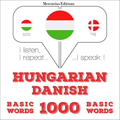 Hungarian – Danish. 1000 basic words by J. M. Gardner