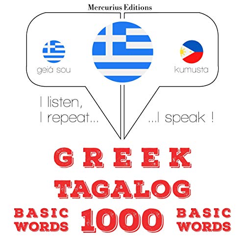 Greek - Tagalog. 1000 basic words by J. M. Gardner
