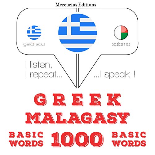 Greek - Malagasy. 1000 basic words by J. M. Gardner