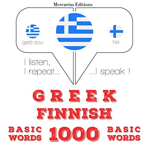 Greek - Finnish. 1000 basic words by J. M. Gardner