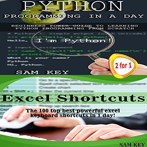 Python Programming Professional Made Easy & Excel Shortcuts by Sam Key