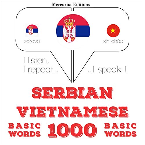 Serbian - Vietnamese. 1000 basic words by J. M. Gardner