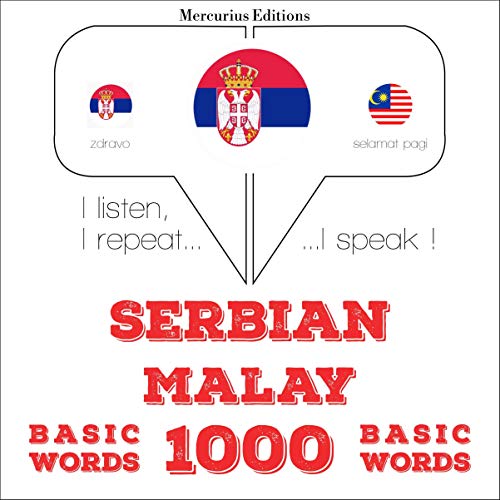 Serbian - Malay. 1000 basic words by J. M. Gardner