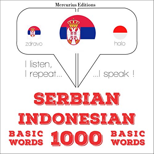Serbian - Indonesian. 1000 basic words by J. M. Gardner