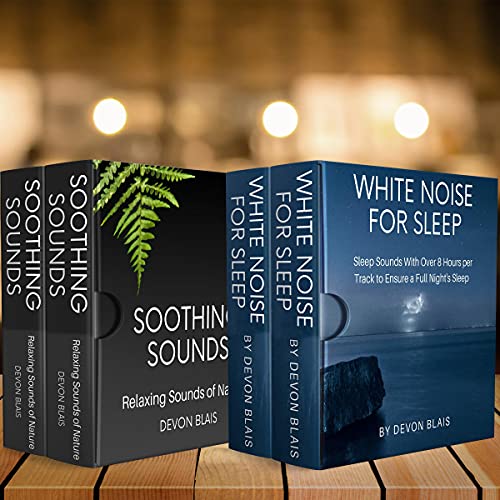White Noise for Sleep Soothing Sounds Bundle: 2 Books in 1