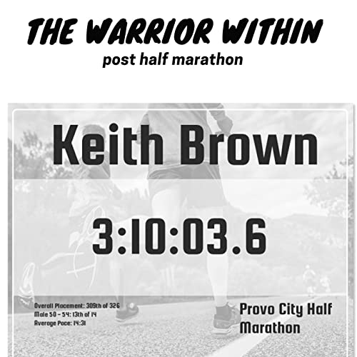 Half Marathon fully completed by Unknown