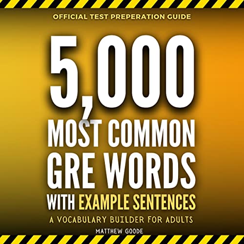 5,000 Most Common GRE Words with Example Sentences