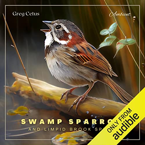 Swamp Sparrow and Limpid Brook Spring by Greg Cetus