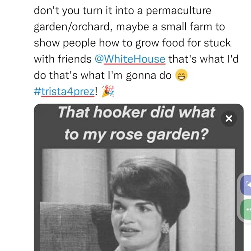 I TWEET DR JILL BIDEN REMIND HER TO PUT BACK JACKIE KENNEDY'S ROSE GARDEN! 🌹