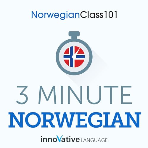 3-Minute Norwegian: 25 Lesson Series Audiobook by Innovative Language Learning LLC