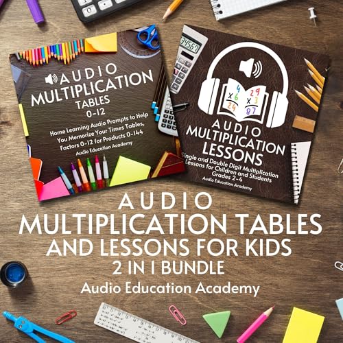 Audio Multiplication Tables and Lessons for Kids - 2 in 1 Bundle
