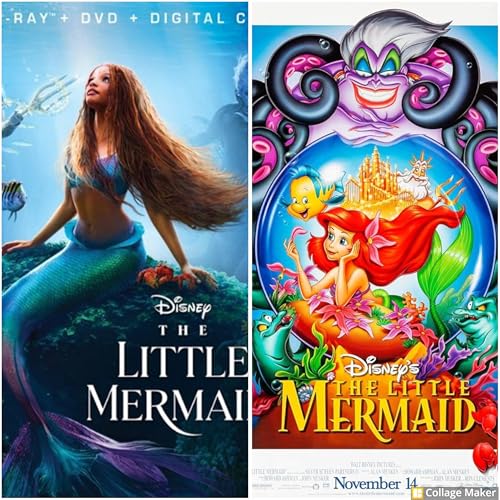 The Little Mermaid (Animated vs. Live Action) by Unknown