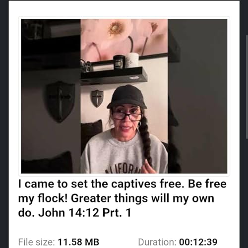 I came to set the captives free. Be free my flock! Greater things will my own do. John 14:12 Prt. 1 by Unknown