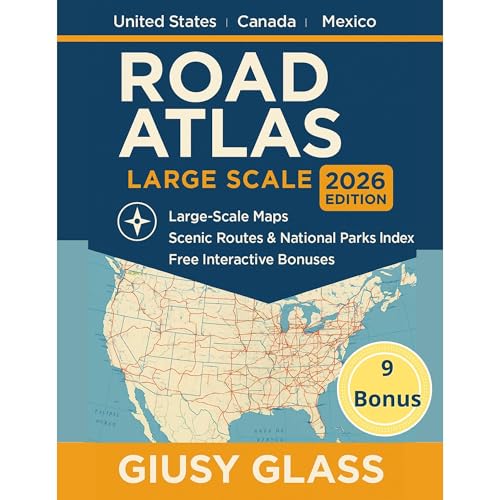 ROAD ATLAS LARGE SCALE 2026 by Giusy Glass