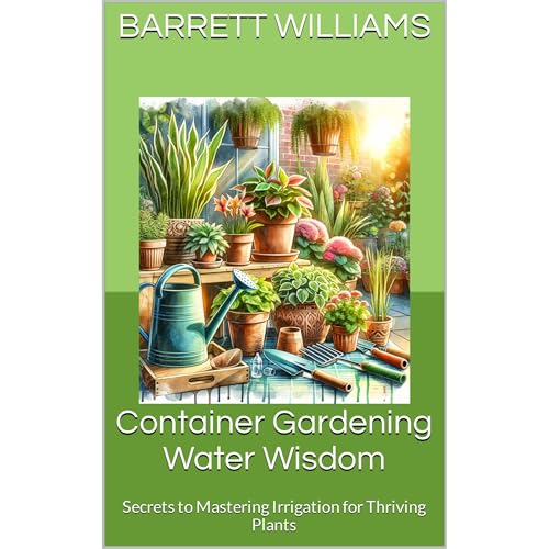Container Gardening Water Wisdom by Barrett Williams