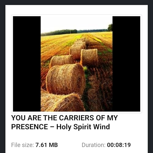 YOU ARE THE CARRIERS OF MY PRESENCE – Holy Spirit Wind by Unknown