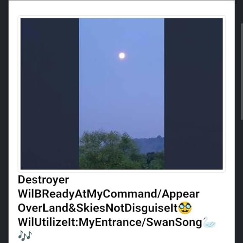 Destroyer Will Be Ready At My Command & Appear Over Land & Skies & Not Disguise It. by Unknown