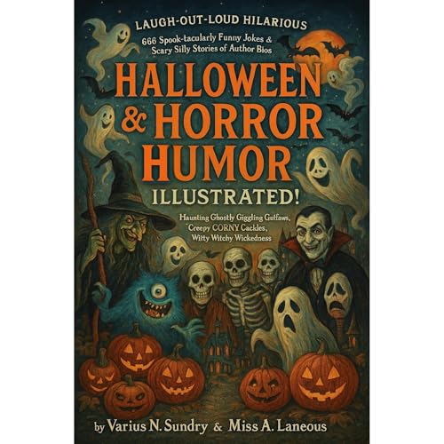 Laugh-Out-Loud Hilarious Halloween & Horror Humor-666 Spook-tacularly Funny Jokes & Scary Silly Stories of Author Bios by Varius N. Sundry and Miss A. Laneous